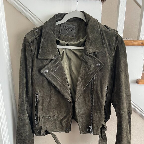 Blank NYC Army Green Suede Jacket - Picture 1 of 1